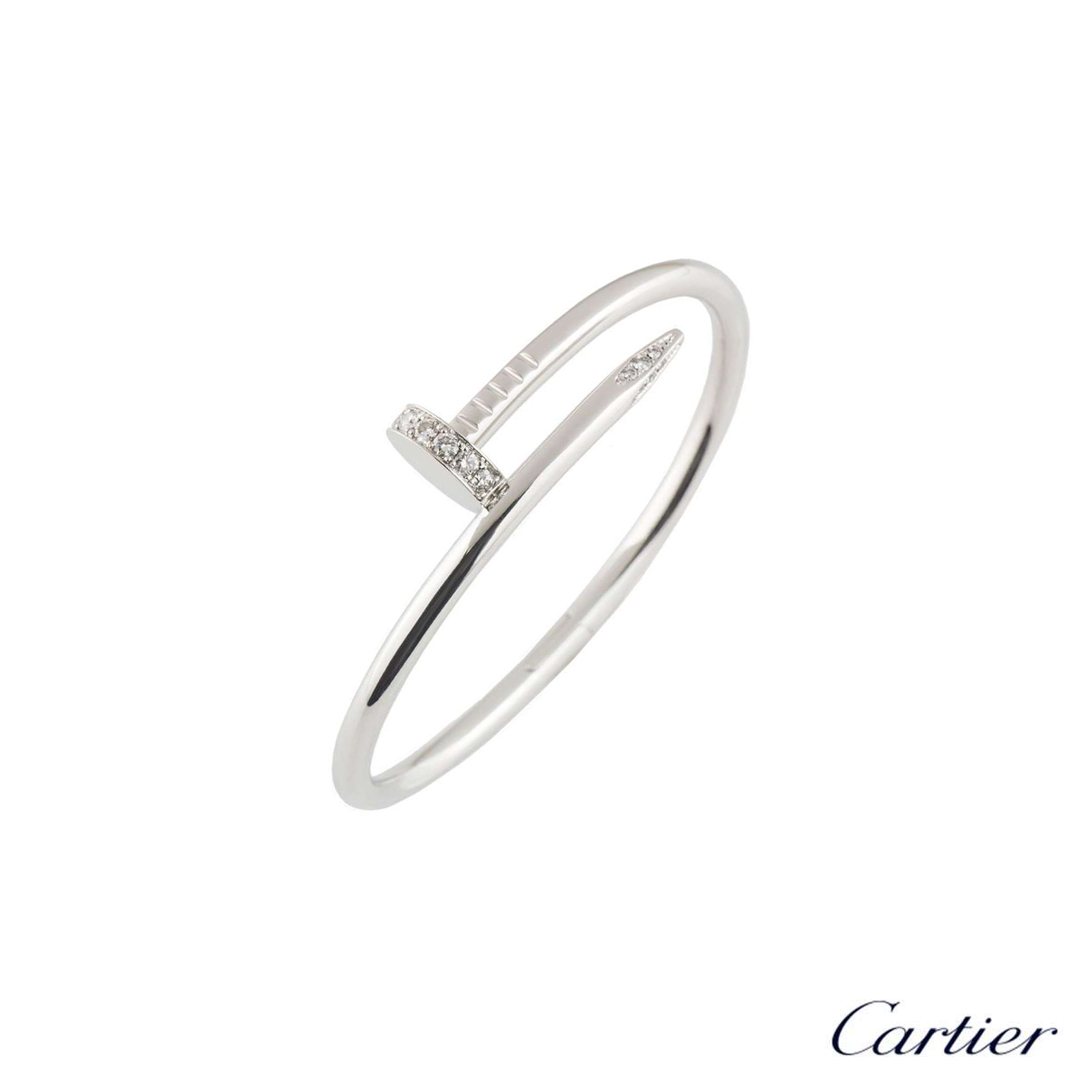 cartier juste un clou white gold diamonds